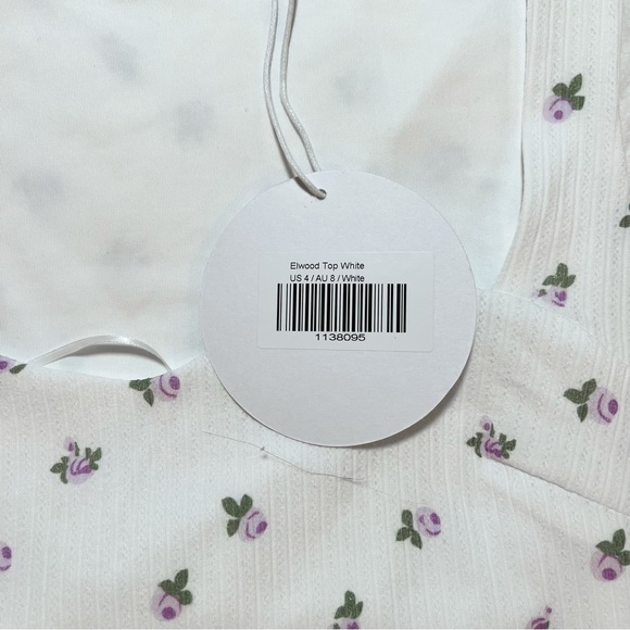 princess polly elwood top white SOLD - Picture 3 of 5